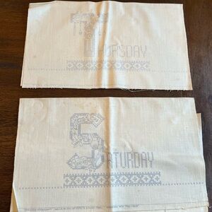 Paragon | Days of the Week | Tuesday & Saturday Tea Towels w/ Instructions